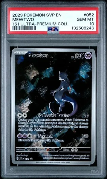 Mewtwo 052 SV Black Star promo graded PSA 10